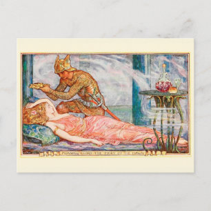 Postal Hada de la gloria de la mañana del amanecer