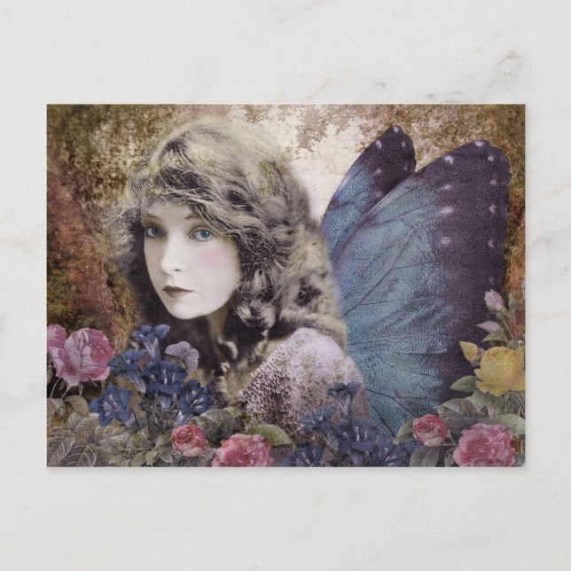 Postal Hada de las flores (Anverso)