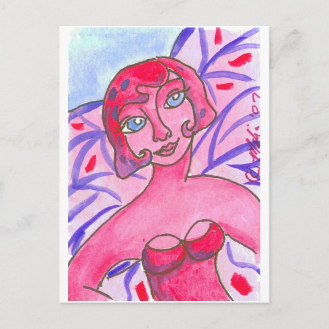 Postal Hada de PurpPink (Anverso)