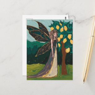 Postal Hada del limonero pintura