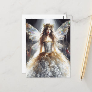 Postal Hada en un espectáculo de moda hecho de plástico