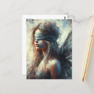 Postal Hada en un pliegue ciego