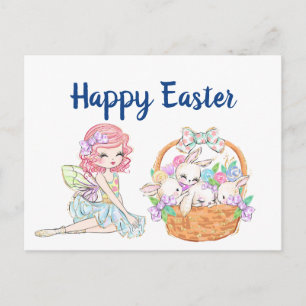 Postal Hada Feliz Pascua