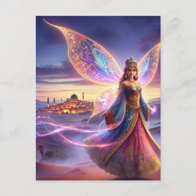 Postal Hada marroquí (Anverso)