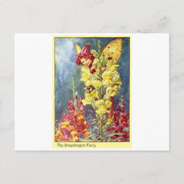 Postal Hada Snapdragon (Anverso)