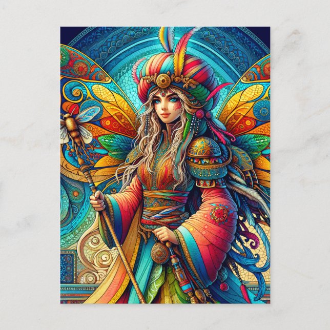 Postal Hada tunecina (Anverso)