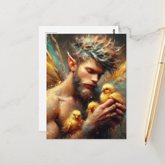 Postal Hada y sus chichas de Buff (Anverso/Reverso In Situ)