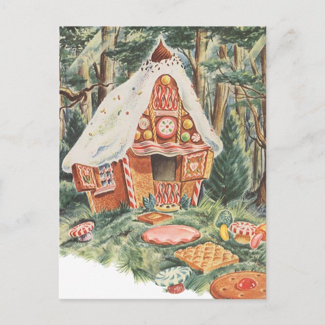 Postal Hadas de la India, Hansel y Gretel Candy House (Anverso)