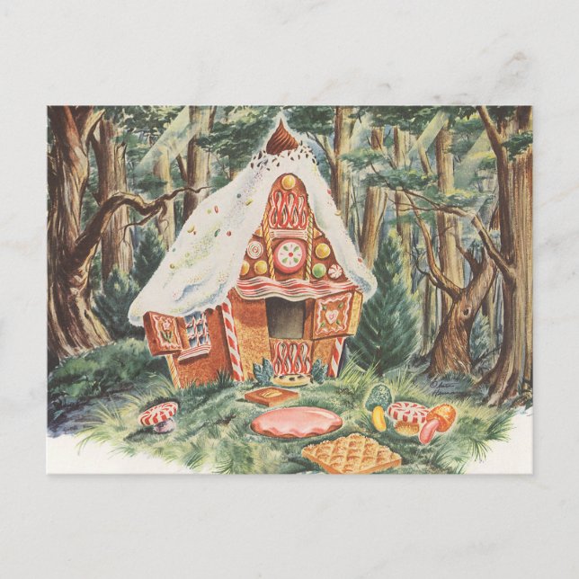 Postal Hadas de la India, Hansel y Gretel Candy House (Anverso)