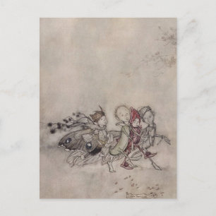 Postal “Hadas de Verano” de Arthur Rackham