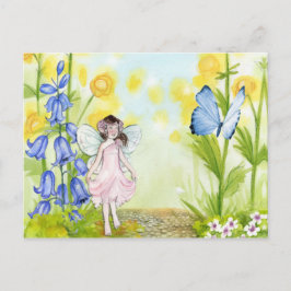Postal Hadas Y Mariposa