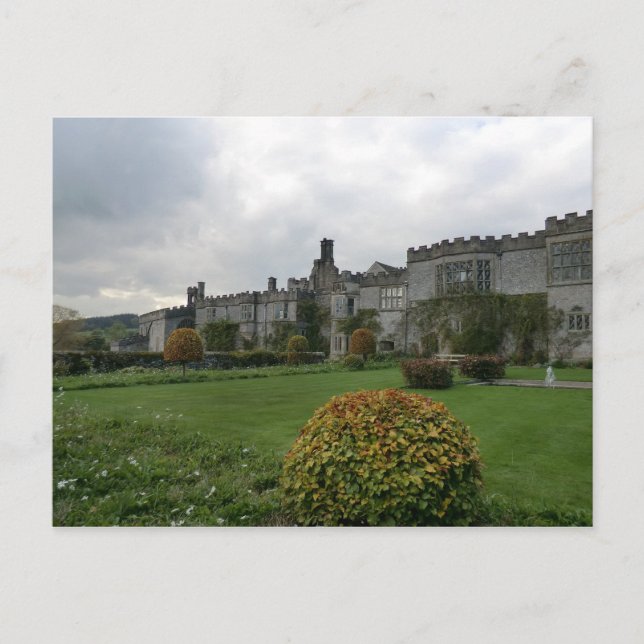 Postal Haddon Hall y Jardines (Anverso)