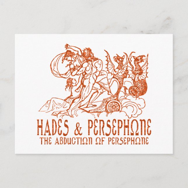 Postal Hades y Persephone (Anverso)