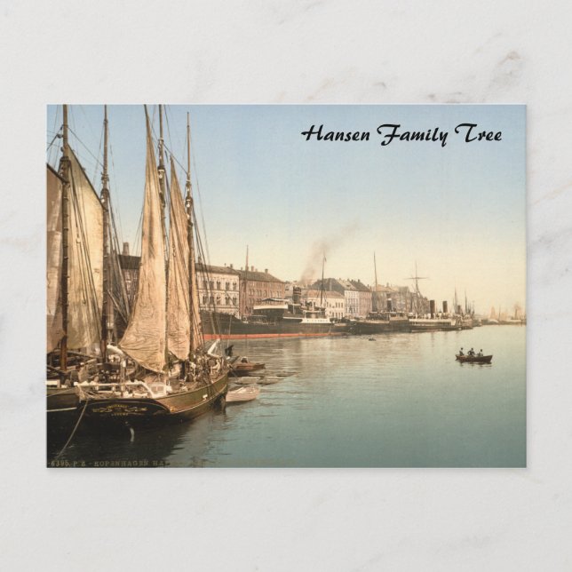 Postal Hafenstrasse en Copenhague (Anverso)