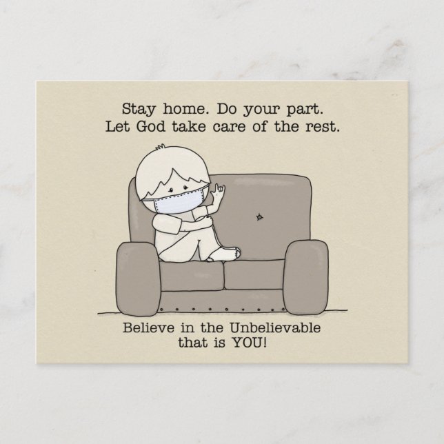 Postal Haga su parte (Anverso)