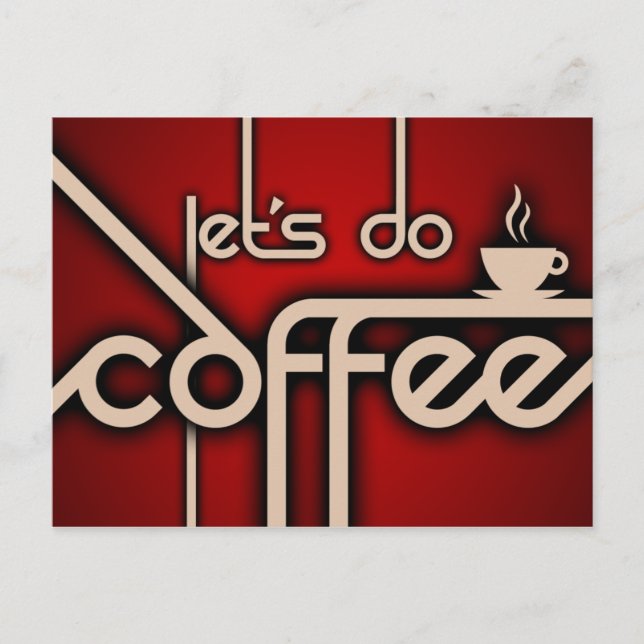 Postal ¡hagamos café! (Anverso)