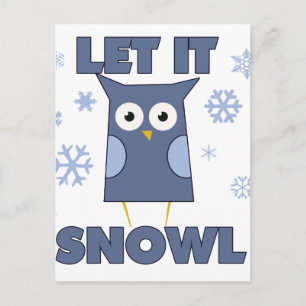 Postal Hagamos NIEVE OWL
