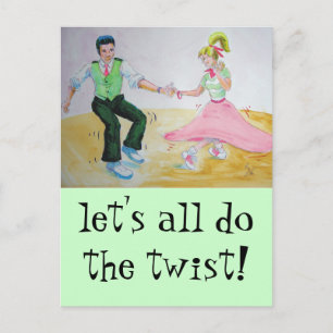 Postal Hagamos todas las danzas swing twiing