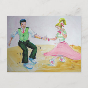 Postal Hagamos todas las danzas swing twiing