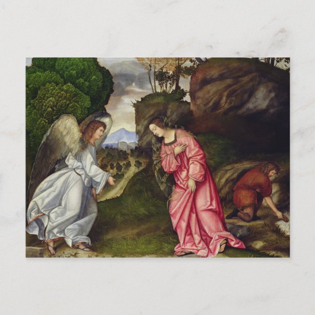 Postal Hagar y el Ángel (Anverso)