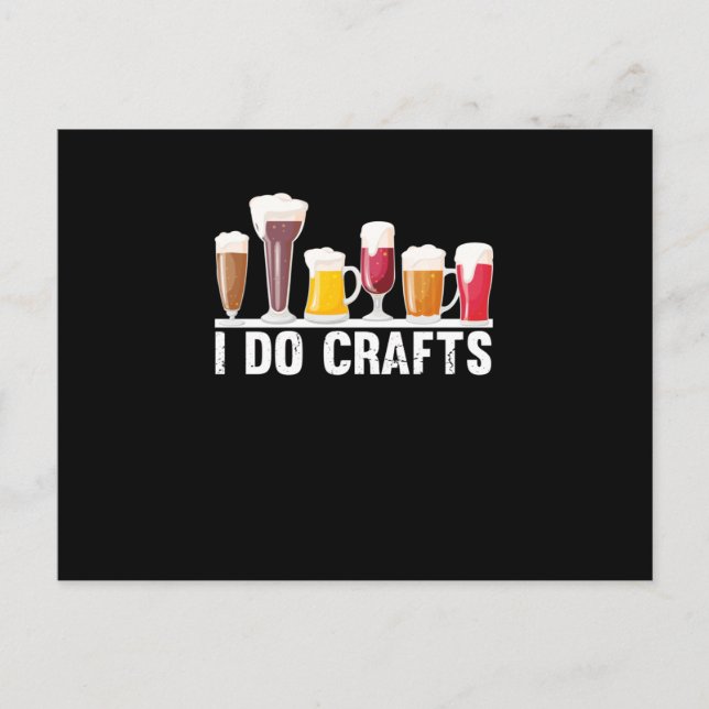 Postal Hago artesanías, cerveza, cosecha, elaboración (Anverso)