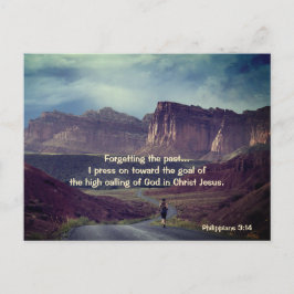 Postal Hago presión hacia el objetivo filipinos 3:14 Bibl