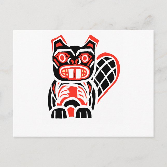 POSTAL HAIDA BEAVER (Anverso)