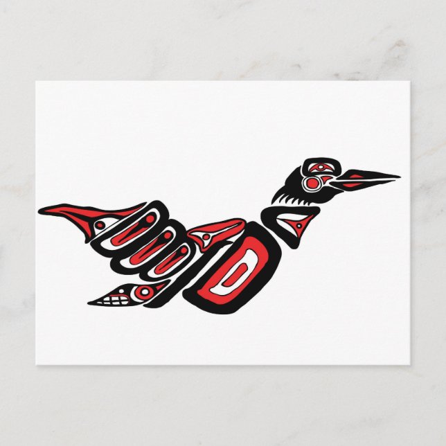 Postal Haida Loon (Anverso)