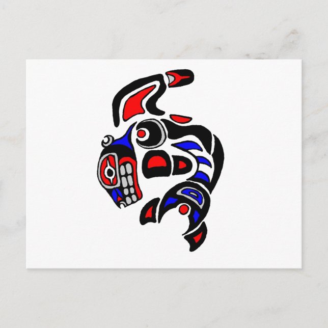 Postal Haida Orca (Anverso)