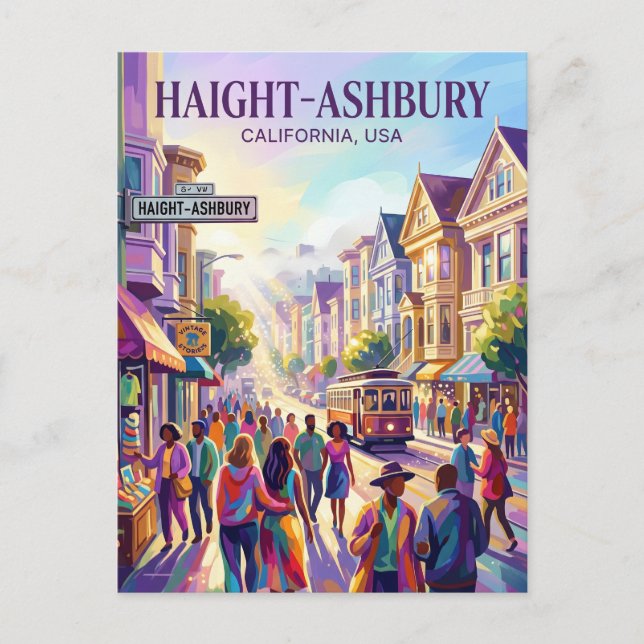 Postal Haight-Ashbury EE. UU. (Anverso)