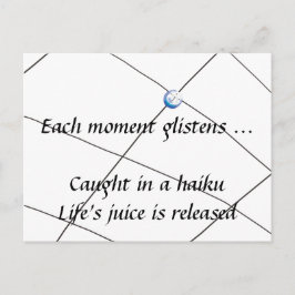 Postal Haiku - jugo de vida