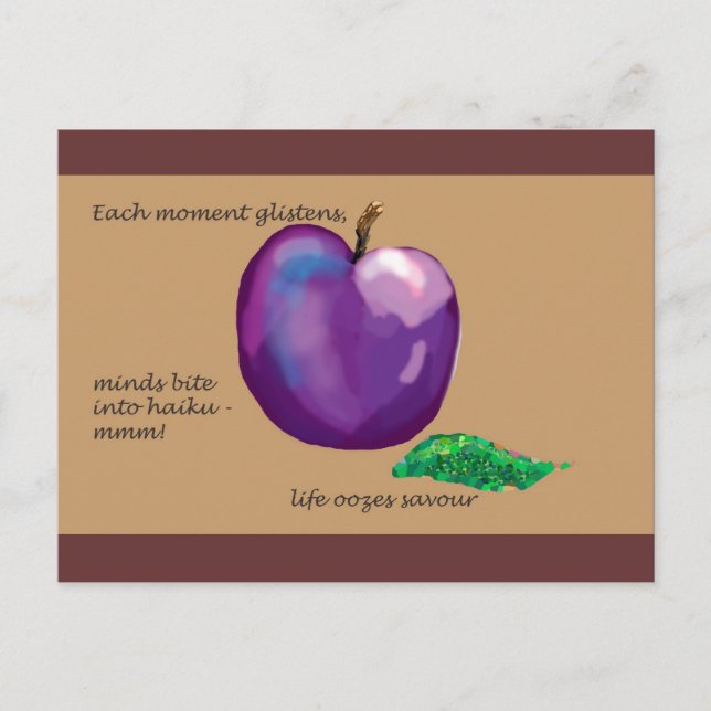 Postal Haiku - la vida es poesía (Anverso)