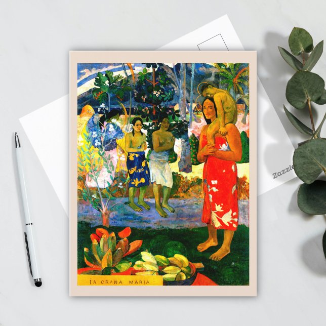 Postal Hail Mary (Ia Orana Maria) (1891) de Paul Gauguin (Subido por el creador)