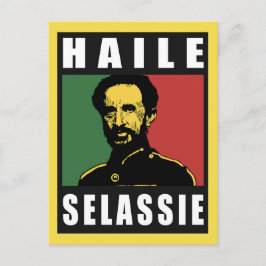 Postal Haile Selassie - ÉL - Rastafari - Postcard