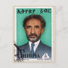 Postal Haile Selassie - ÉL - Rastafari - Postcard