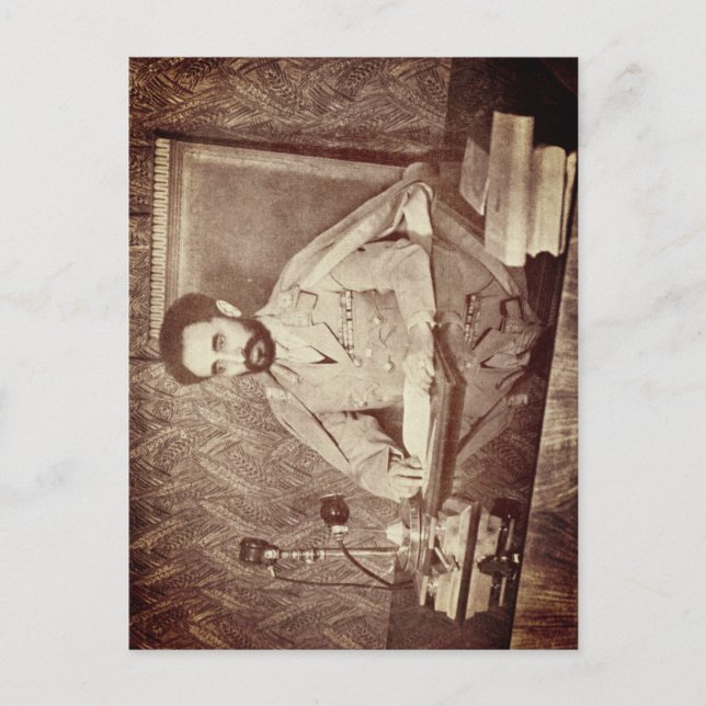Postal Haile Selassie - ÉL - Rastafari - Postcard (Anverso)