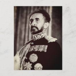 Postal Haile Selassie - ÉL - Rastafari - Postcard