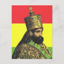 Postal Haile Selassie I - ÉL - Jah Rastafari - Postcard