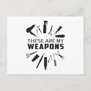 Postal Hairdresser Hair Stylist Barber Weapons Gracioso R