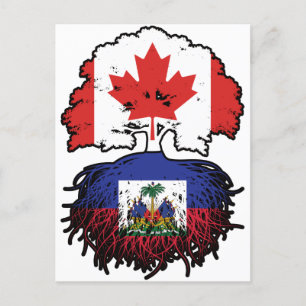 Postal Haití: Árbol canadiense haitiano canadiense rompe 
