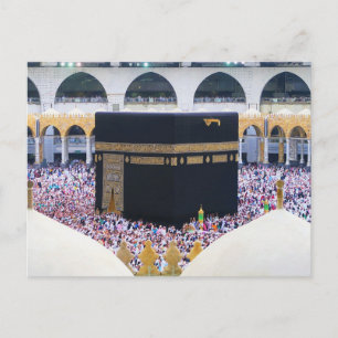 Postal Hajj Mubarak Santa Kaaba Meca Arabia Saudita