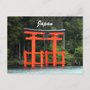 Postal hakone torii japón