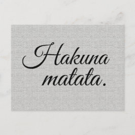 Postal Hakuna matata