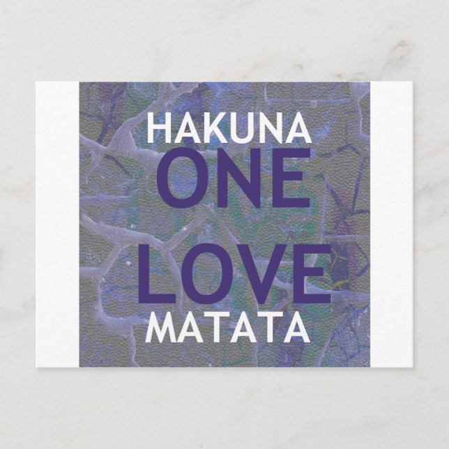 POSTAL HAKUNA MATATA (Anverso)