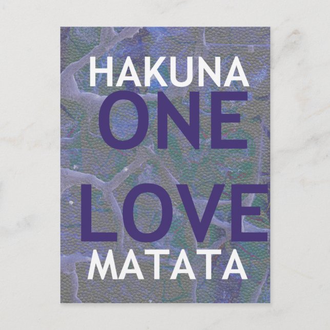 POSTAL HAKUNA MATATA (Anverso)