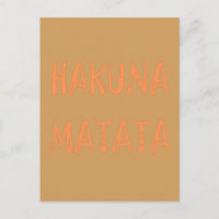 Hakuna Matata - Arte de texto tribal africano
