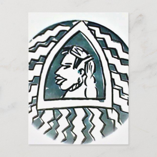 Postal Hakuna Matata Estilo Triángulo Azul.png (Anverso)