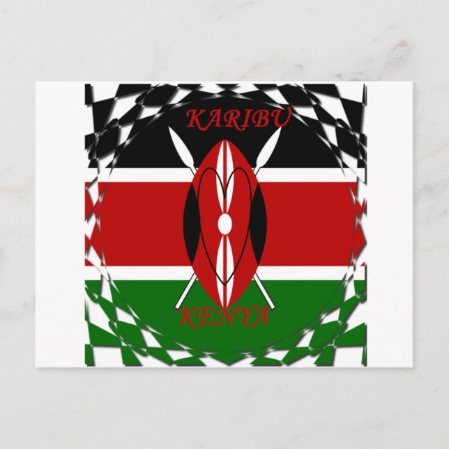 Postal Hakuna matata Karaibu Kenya (Anverso)