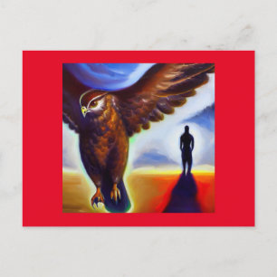 Postal Halcón Animal Espiritual 3