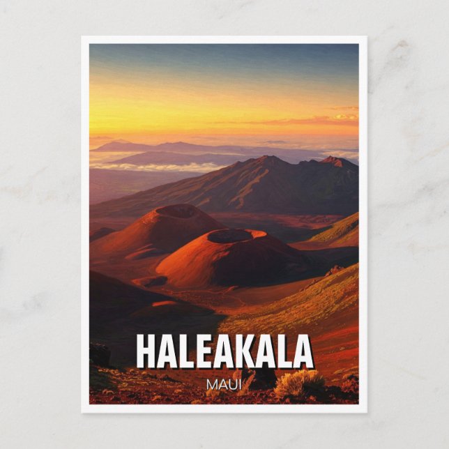 Postal Haleakala Crater Maui Hawaii Travel (Anverso)
